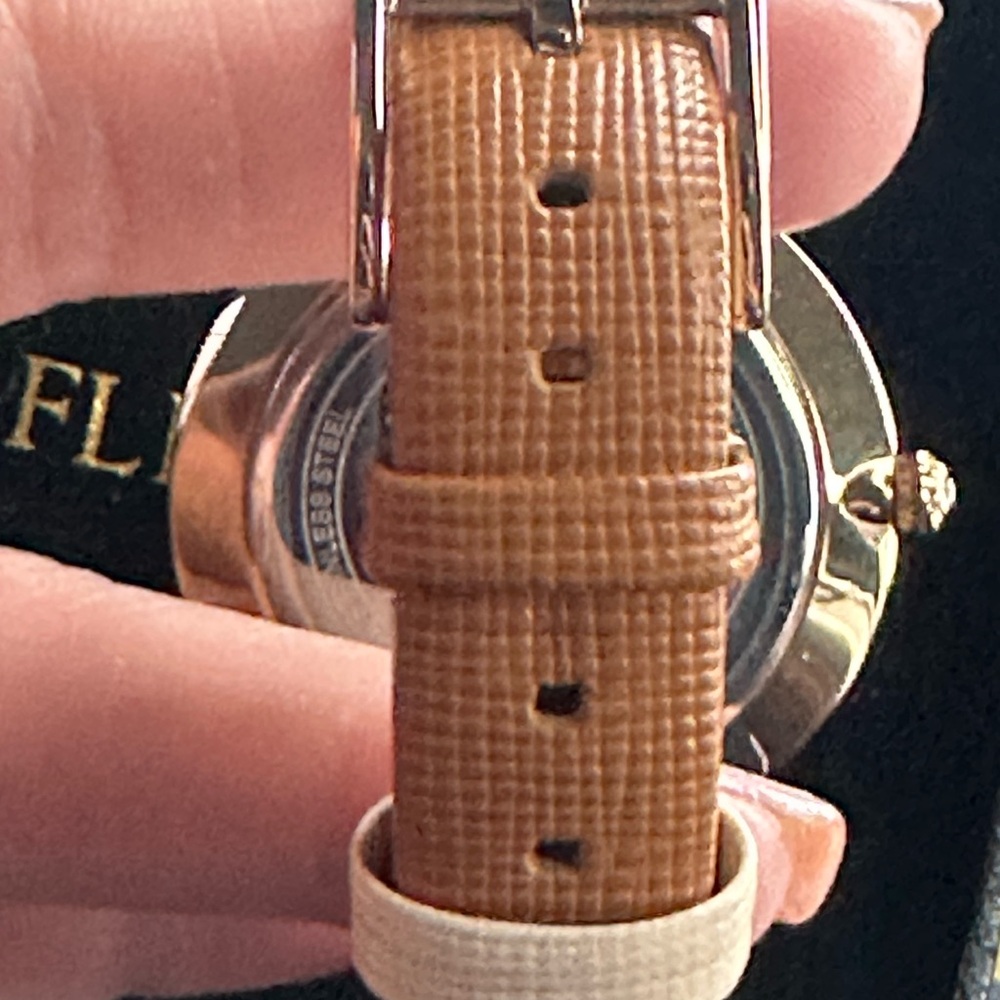 NEW with Tags! Ted Baker London Watch Brown Leather Rose Gold Date Display - Picture 7 of 16